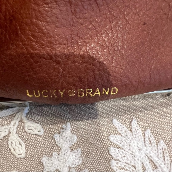 Lucky Brand Jade Leather Hobo Crossbody Bag with Tassel Accent - Picture 4 of 9